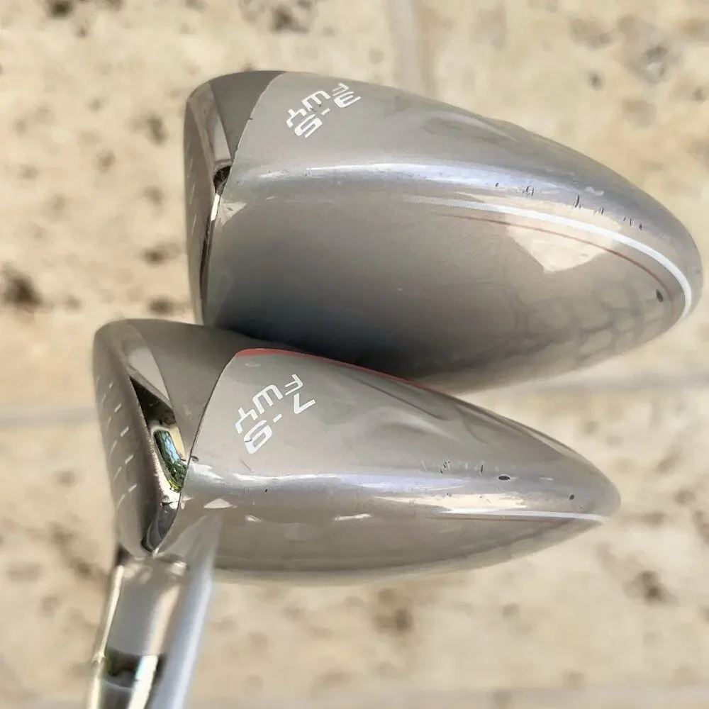 Women's Cobra Bio Cell Pink 3-5w & 7-9w Sets of 2 Woods RH Graphite w/ New Grips - Picture 4 of 11